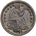 5 Cent - Seated Liberty Drapery Added (.900 Silver), image 0