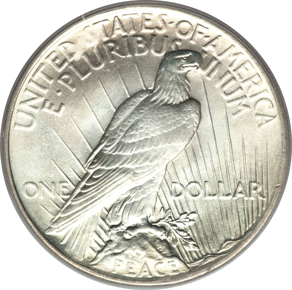 1 Dollar - Peace (.900 Silver), image 0